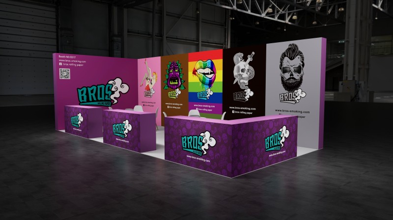 Incontra Bros presso la sigaretta elettronica e la fiera